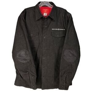 ☕️ Death Wish Coffee Co. Black Denim Jacket 🔥 Men’s Medium